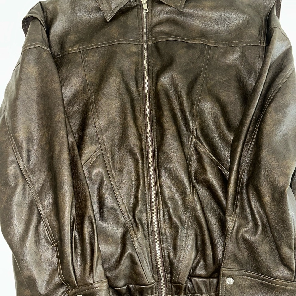 Missguided + Dark Brown Bomber Jacket